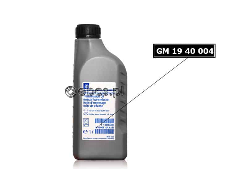 Olej przekładniowy GM1940004